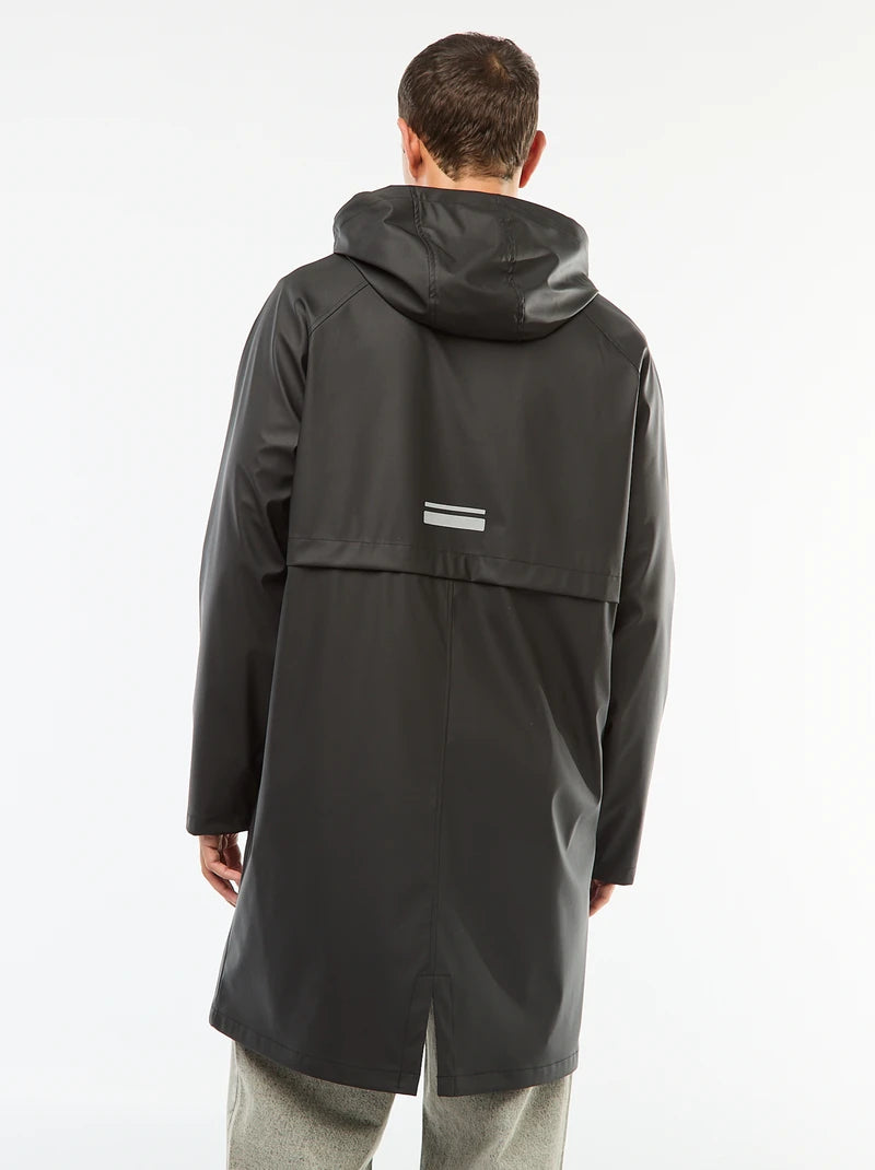 Long Hooded Wave Parka BLACK
