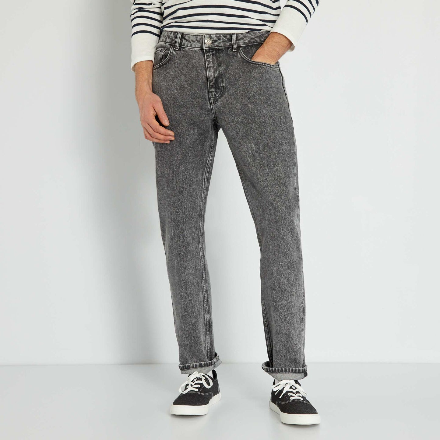 Wide-leg jeans - L32 GREY