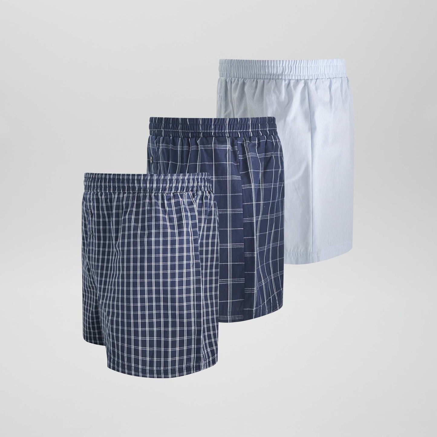 3 pairs of boxer shorts BLUE