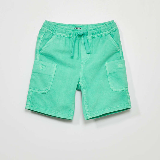 Denim Bermuda shorts GREEN