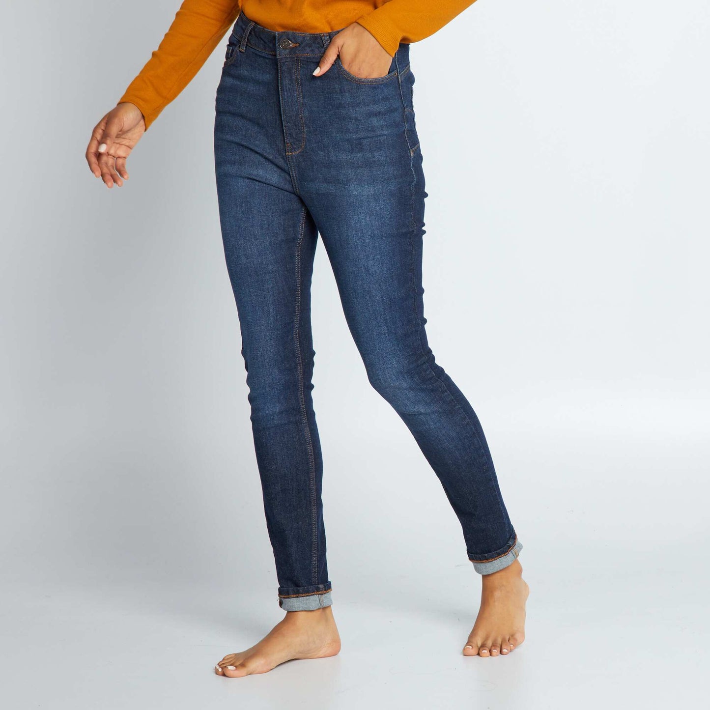 High-rise skinny jeans - L30 RINSE1