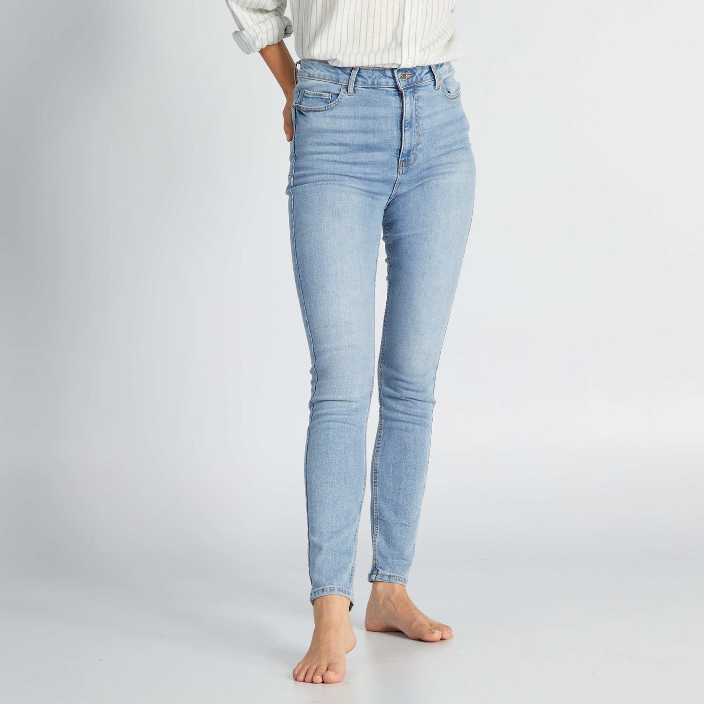 High-rise skinny jeans - L30 Blue