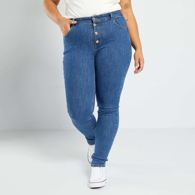 Skinny stretch trousers - 5 pockets BLUE