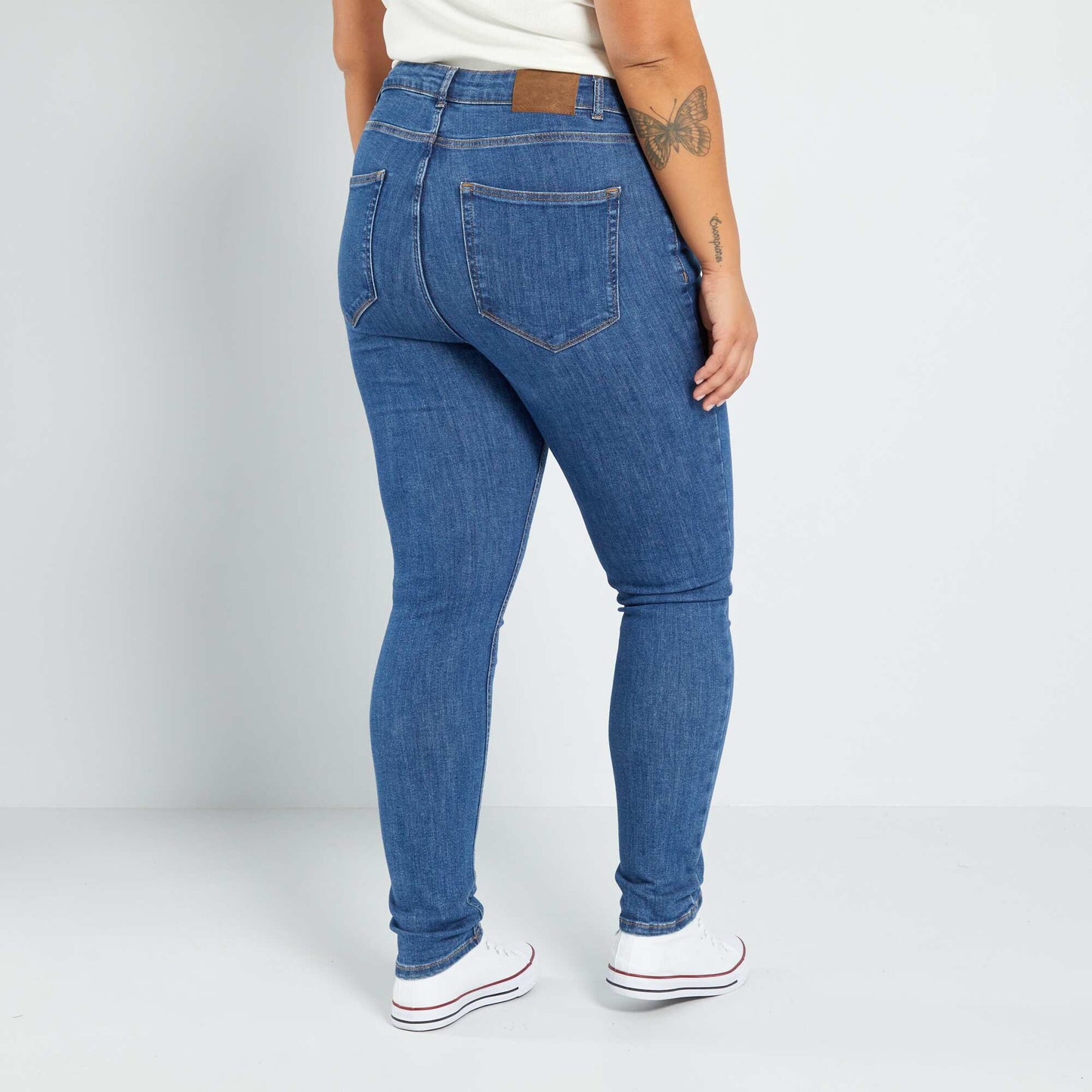 Skinny stretch trousers - 5 pockets BLUE