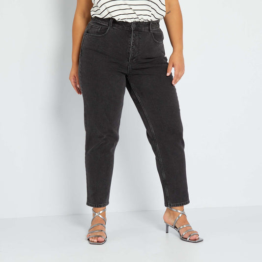 Mom-fit jeans - L30 BLACK