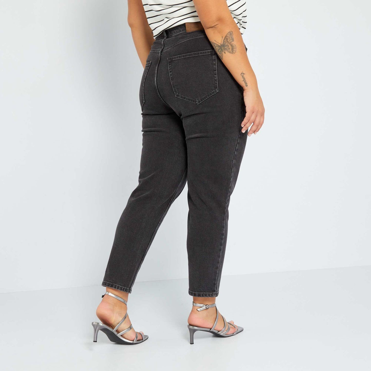 Mom-fit jeans - L30 BLACK