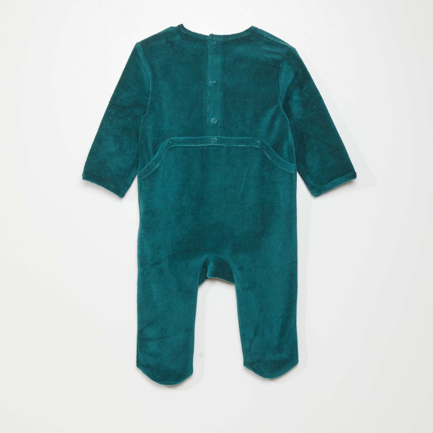 Velour sleepsuit GREEN