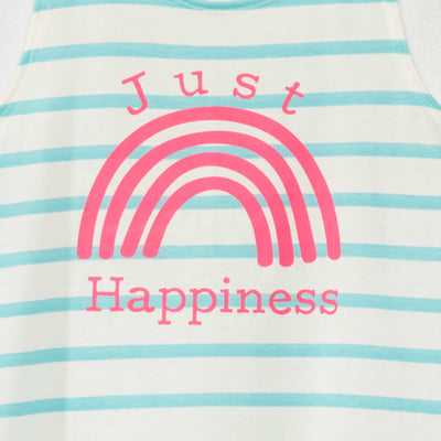 Printed vest top BLUE