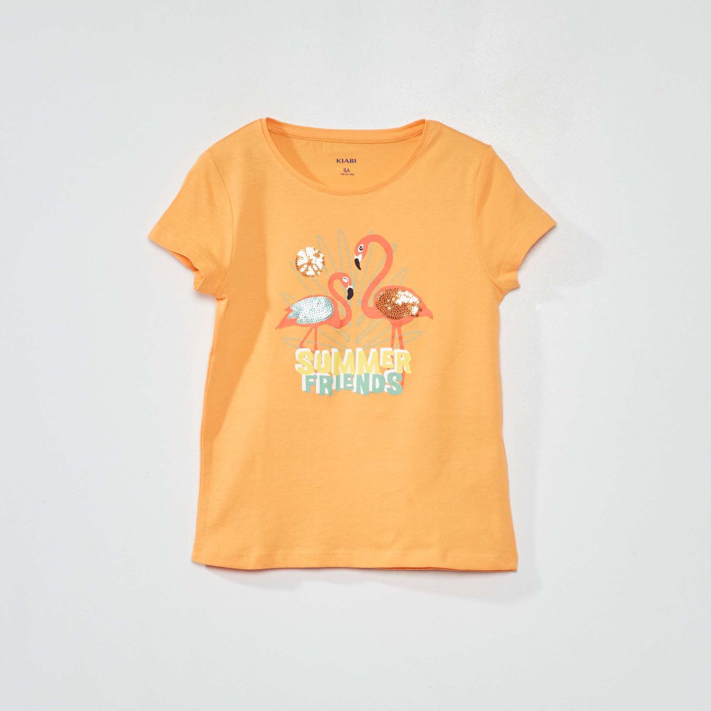 Jersey T-shirt with cute patterns ORANGE