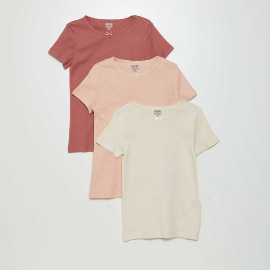 Pack of 3 T-shirts EGG_PINK