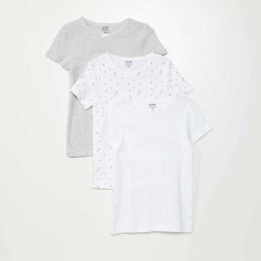 Pack of 3 T-shirts FLOWERS