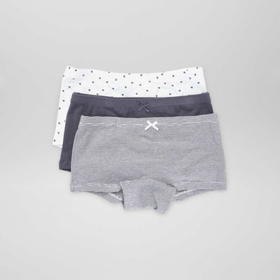 حزمة من 3 أزواج من شورت الأولاد أسود