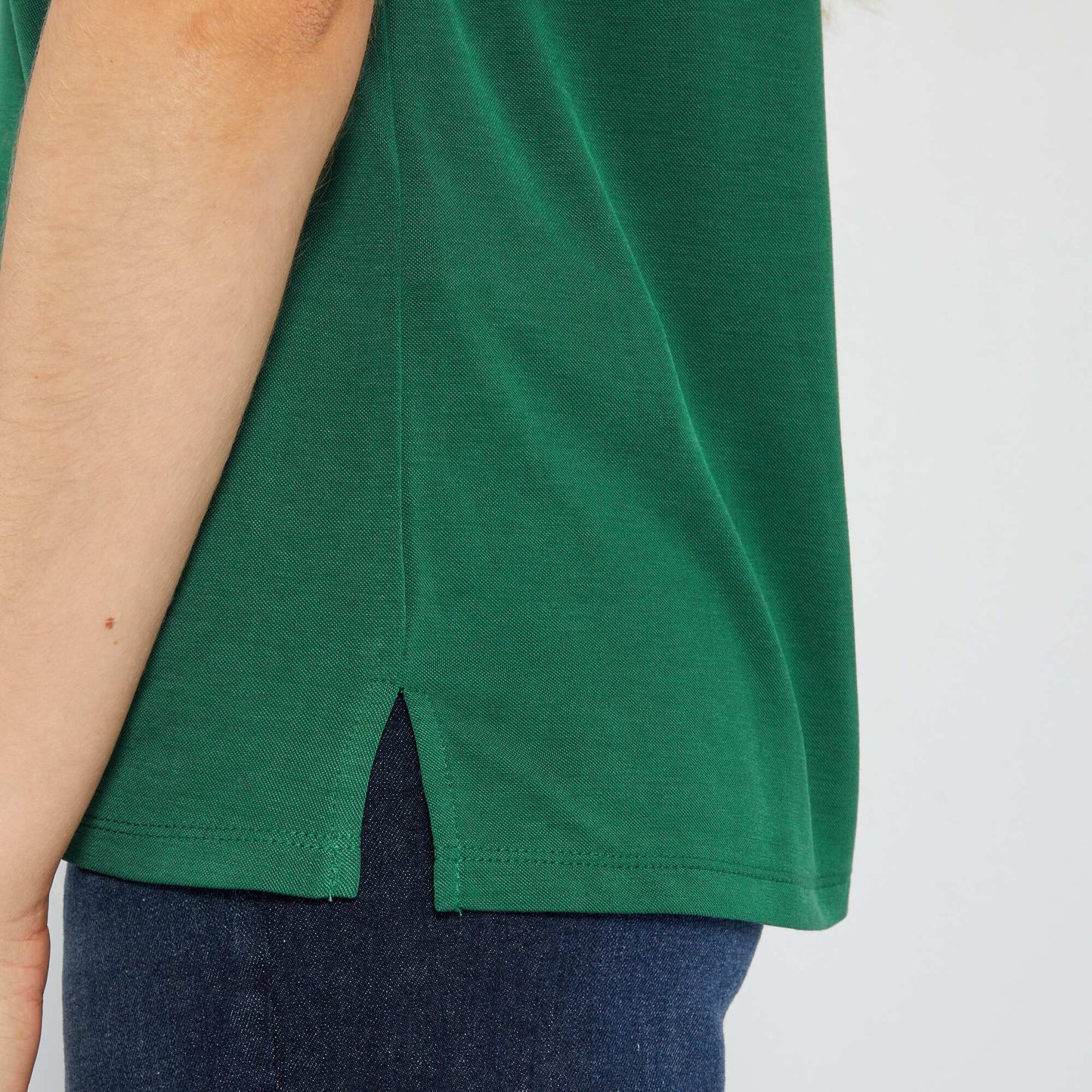 Soft fabric short-sleeved T-shirt Green