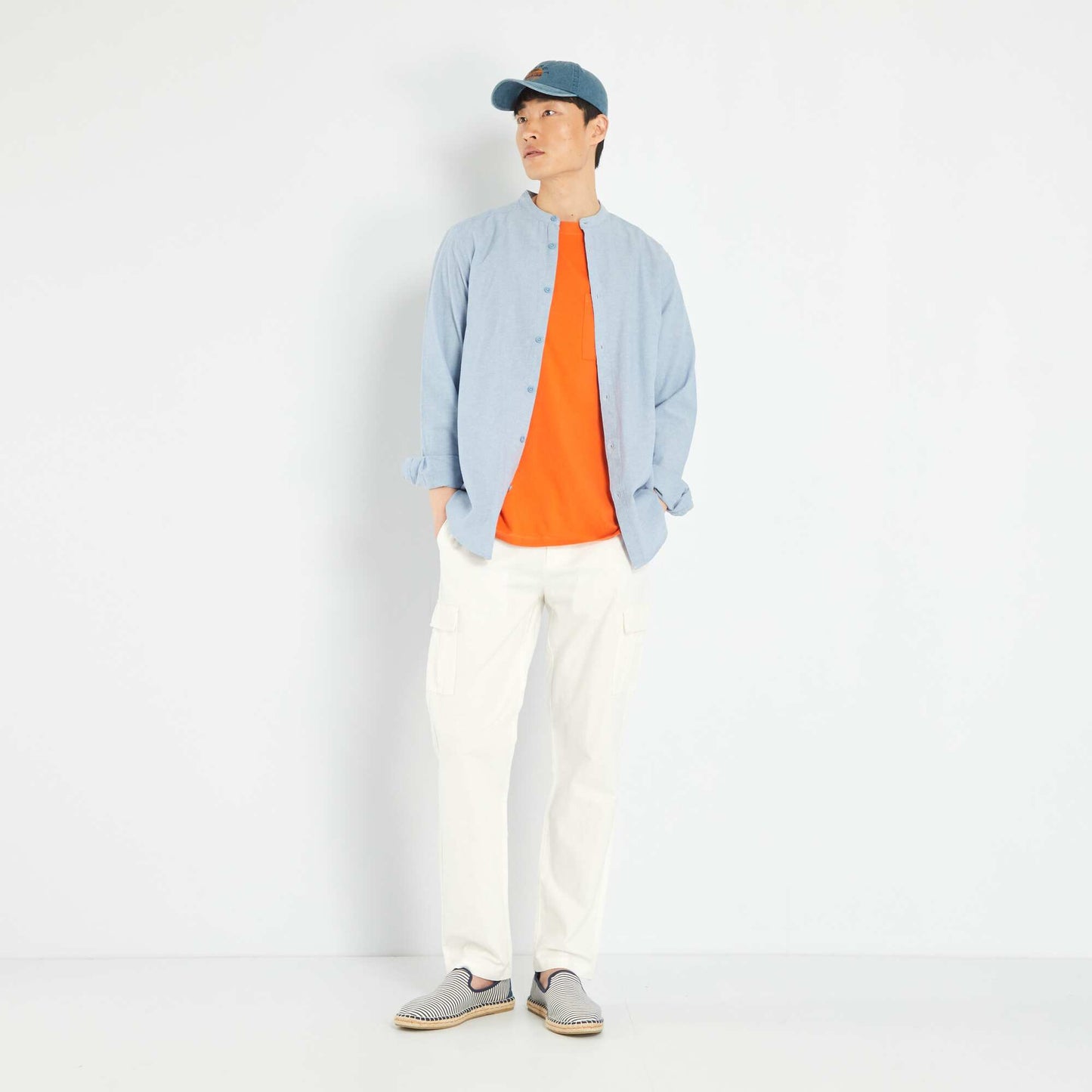 Plain lightweight shirt BLUE