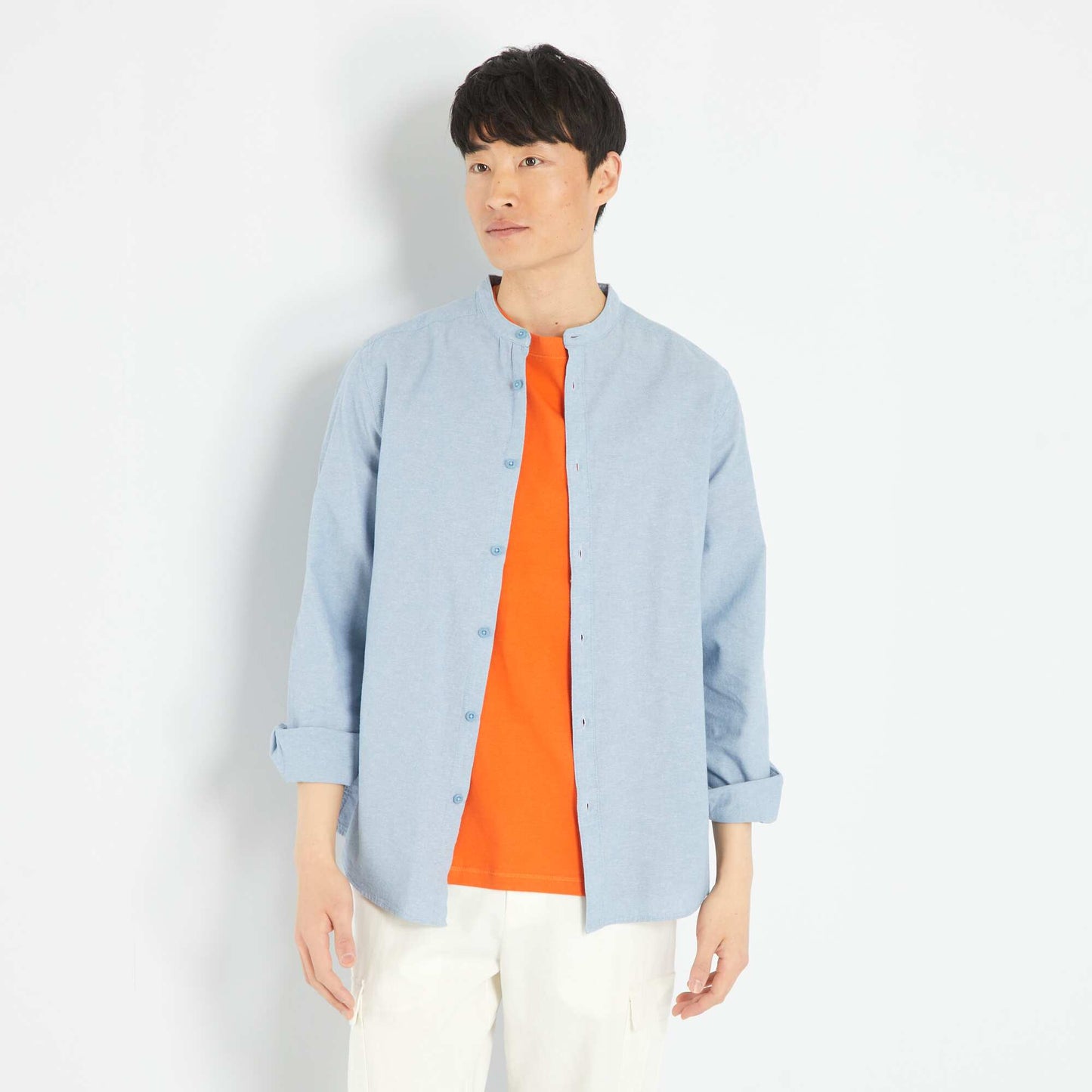 Plain lightweight shirt BLUE