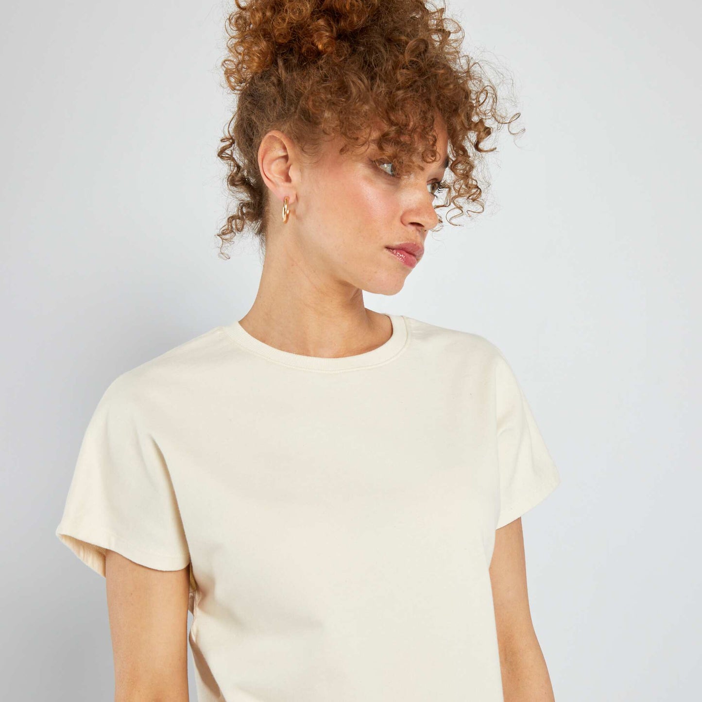 Plain T-shirt BEIGE