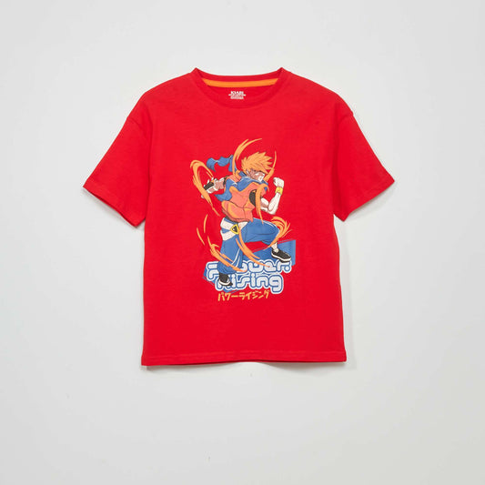 Japan print T-shirt RED