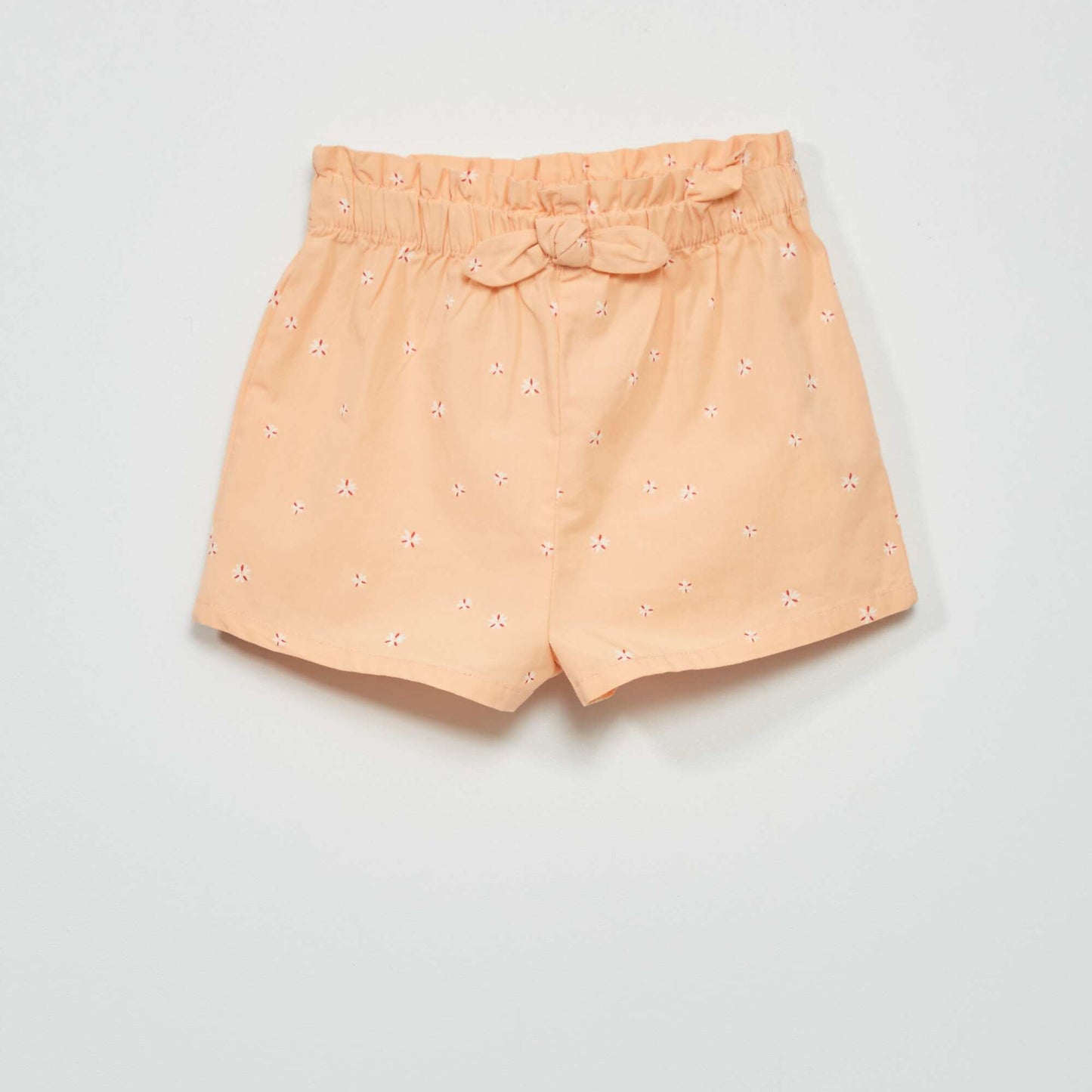Printed poplin shorts PINK