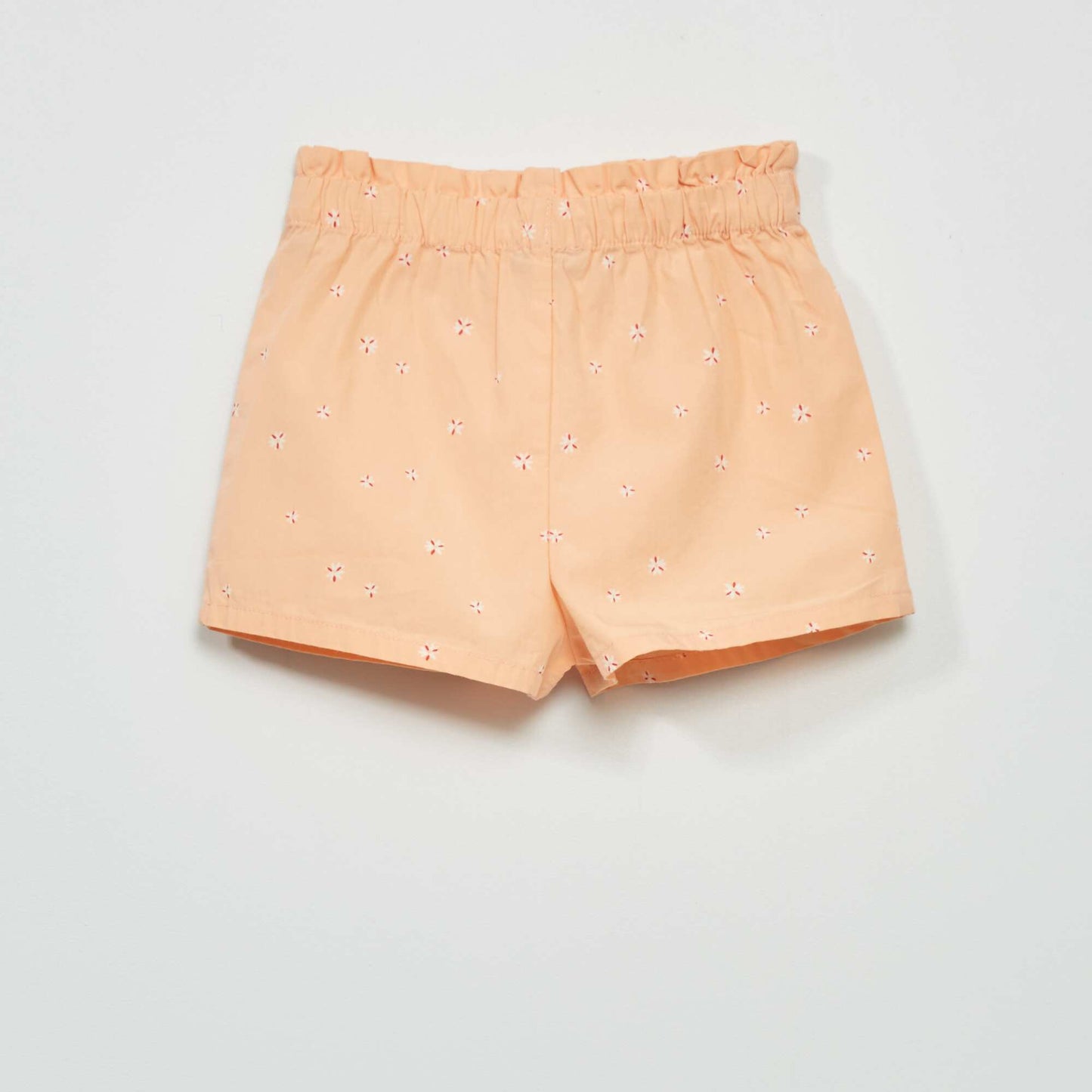 Printed poplin shorts PINK