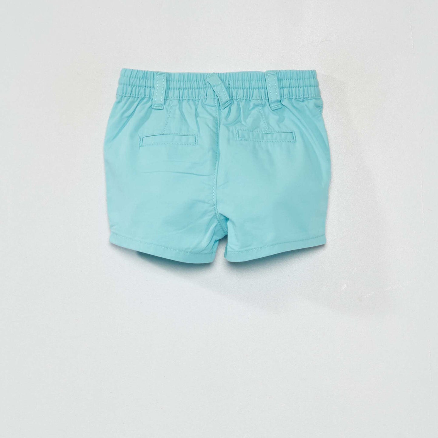 Cotton twill shorts BLUE
