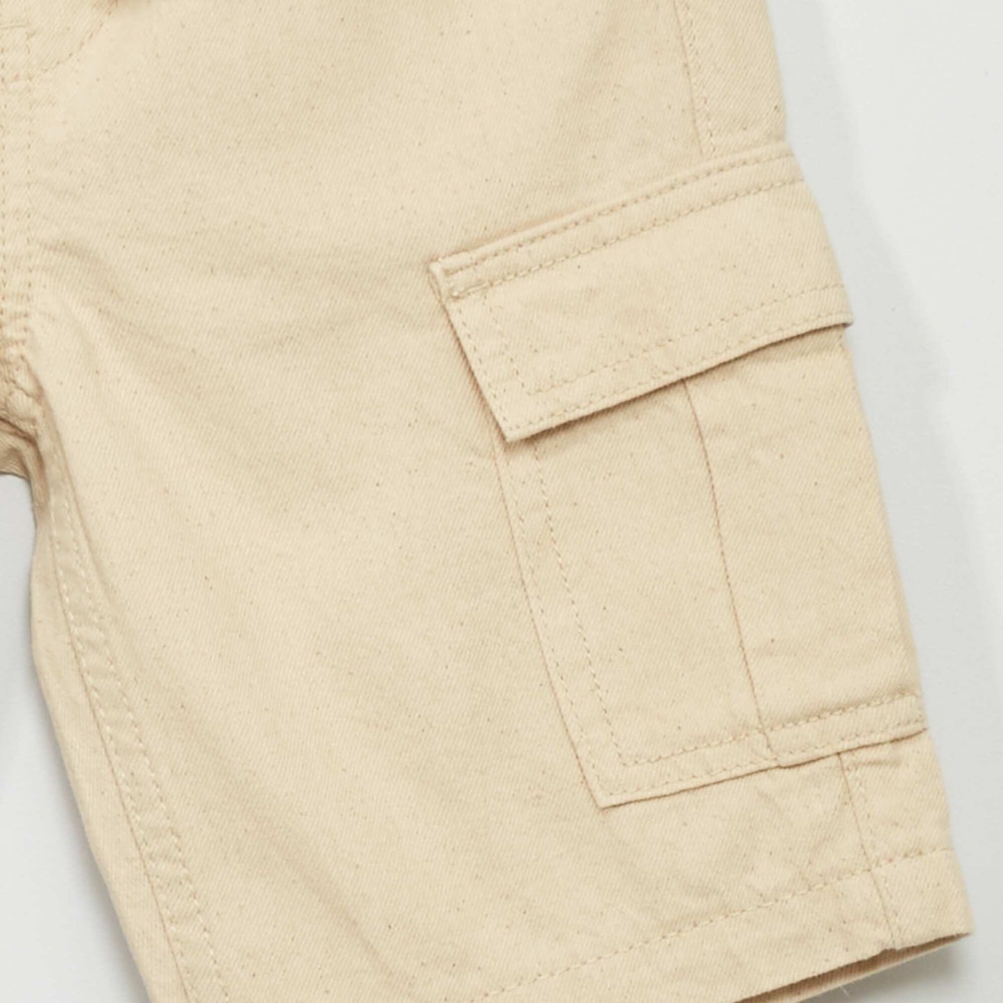 Bermuda shorts with flap pockets BEIGE