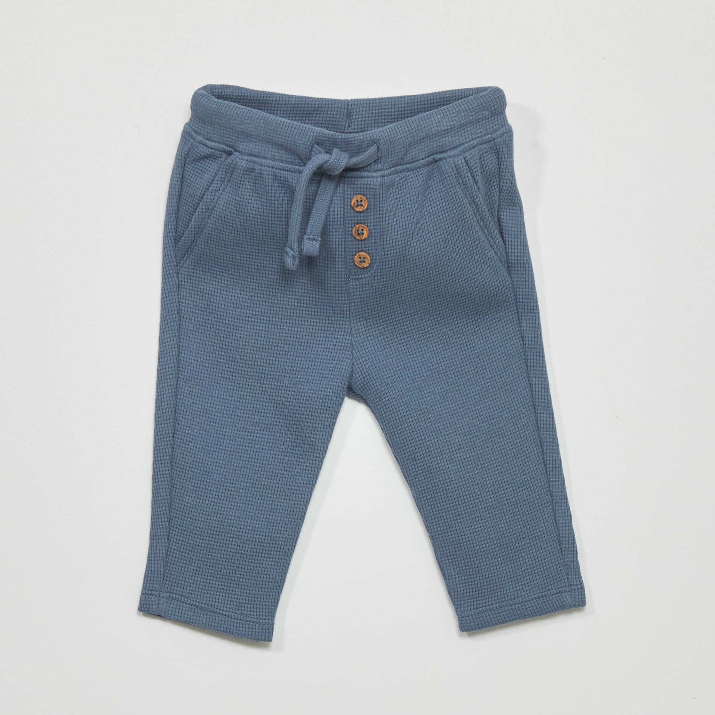 Waffle-knit joggers BERIN BLUE
