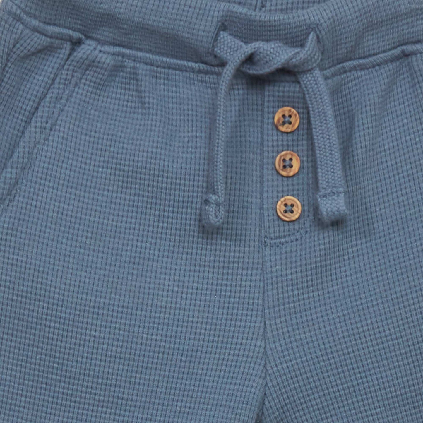 Waffle-knit joggers BERIN BLUE