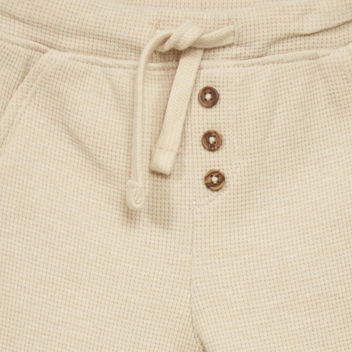 Waffle-knit joggers L_BEIGE