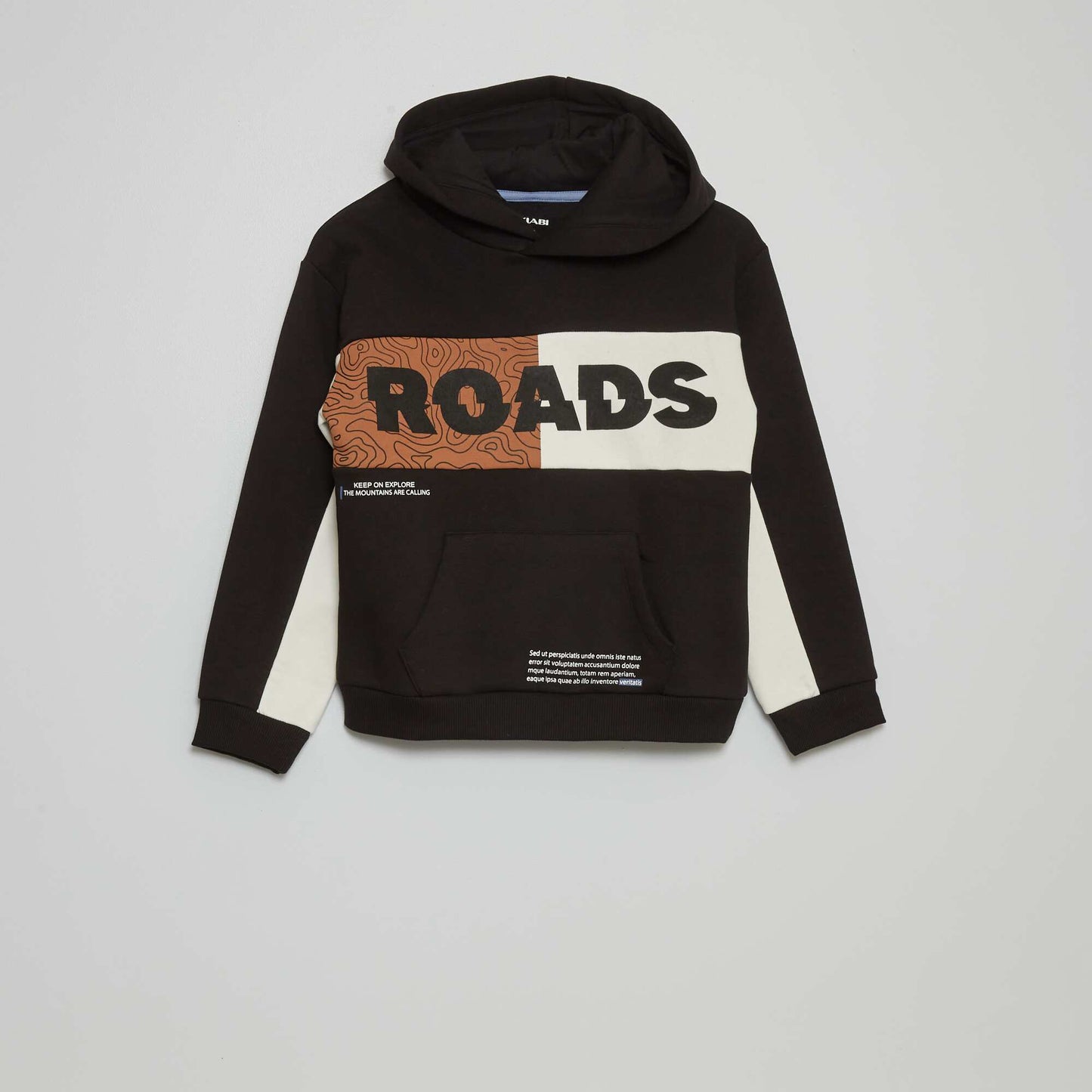 'Roads' hoodie black