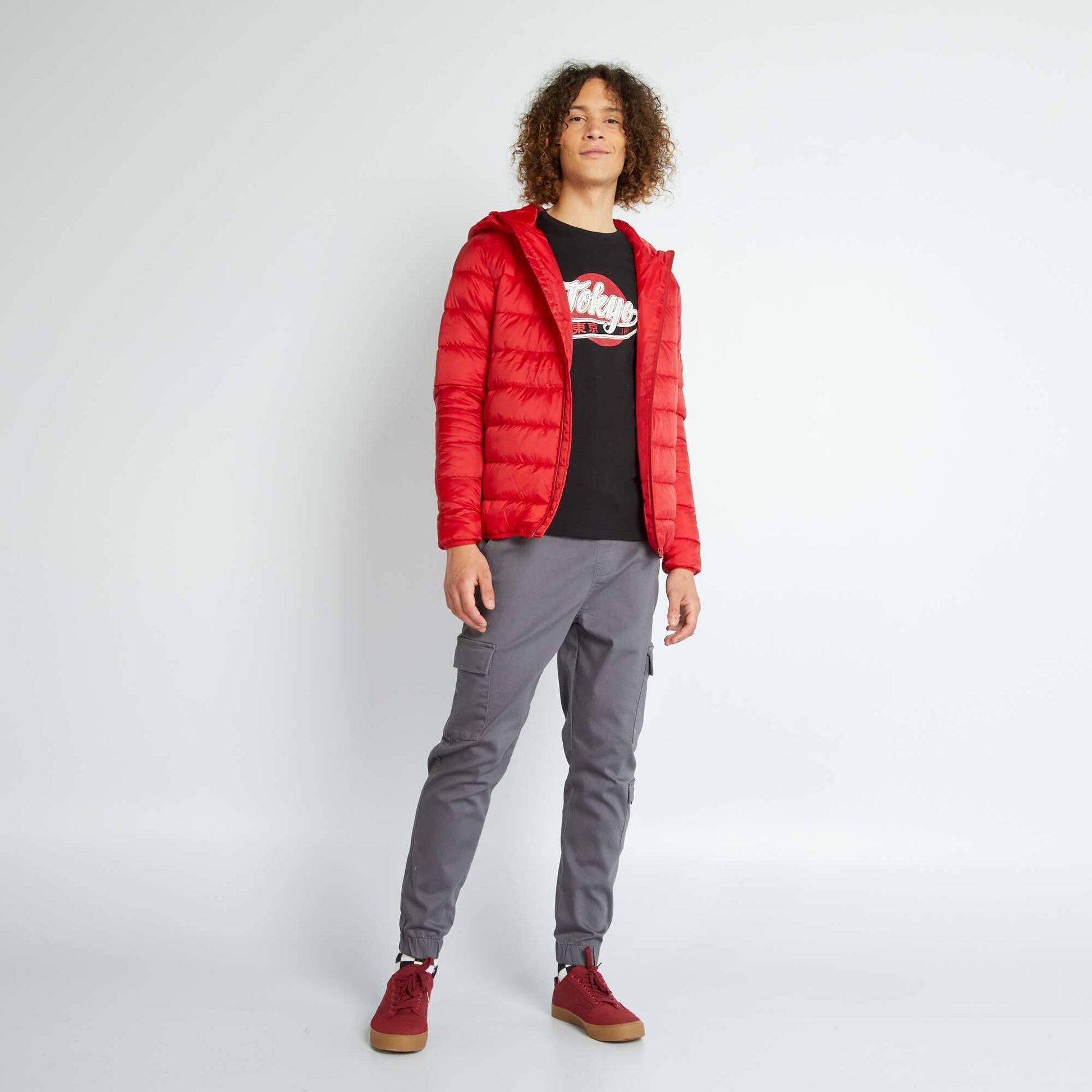 Round-neck T-shirt with long sleeves TOKYOBLK