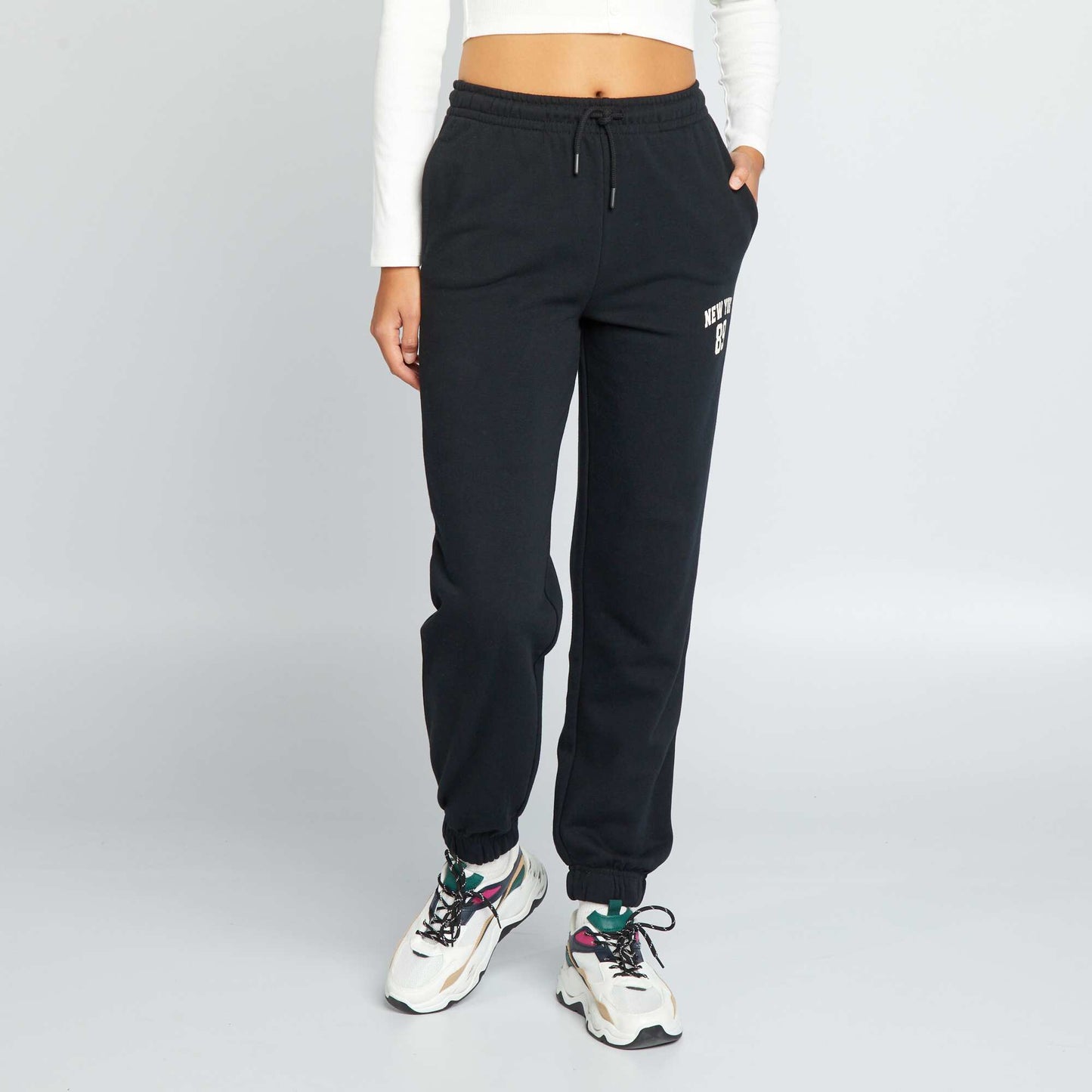 'New York' joggers BLACK