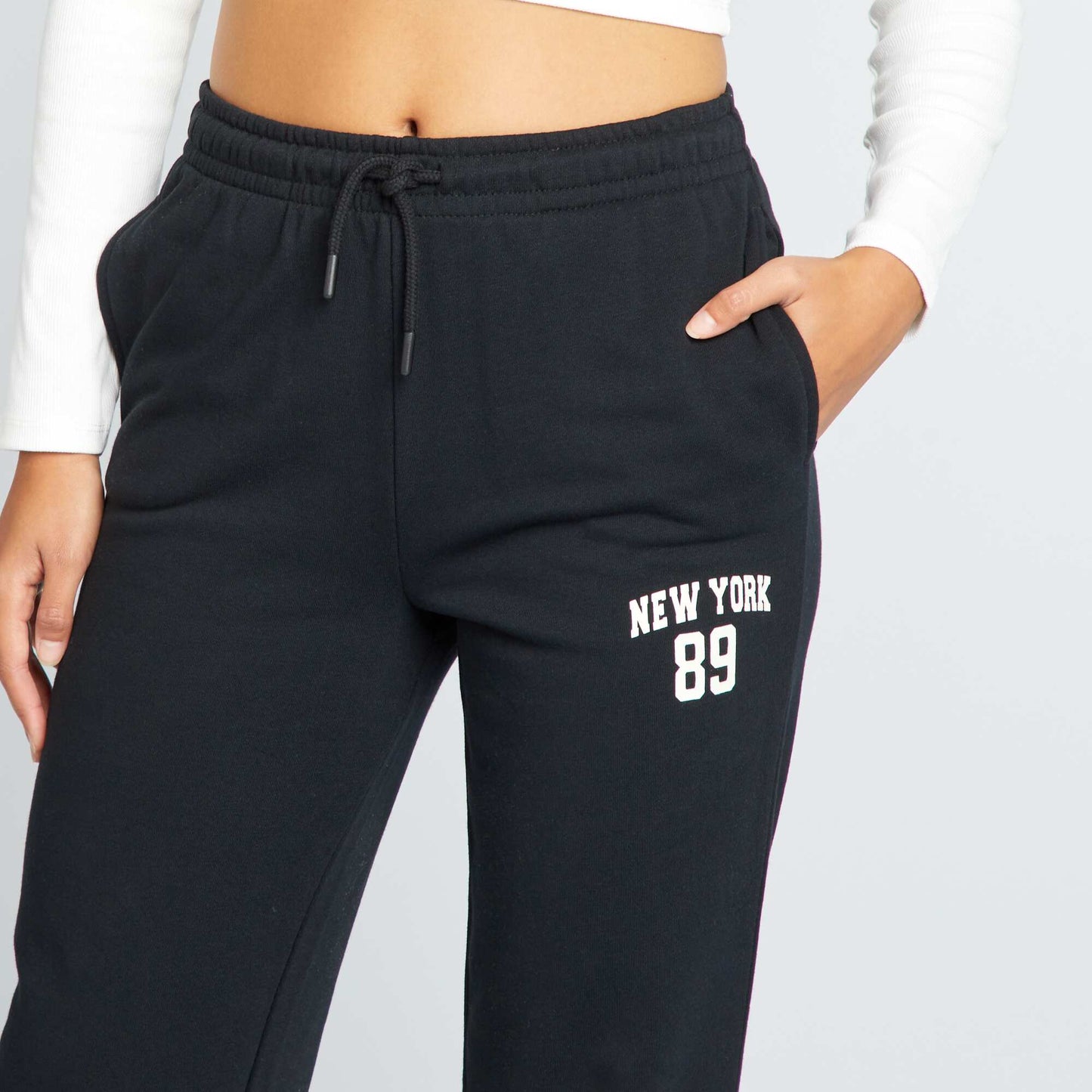 'New York' joggers BLACK