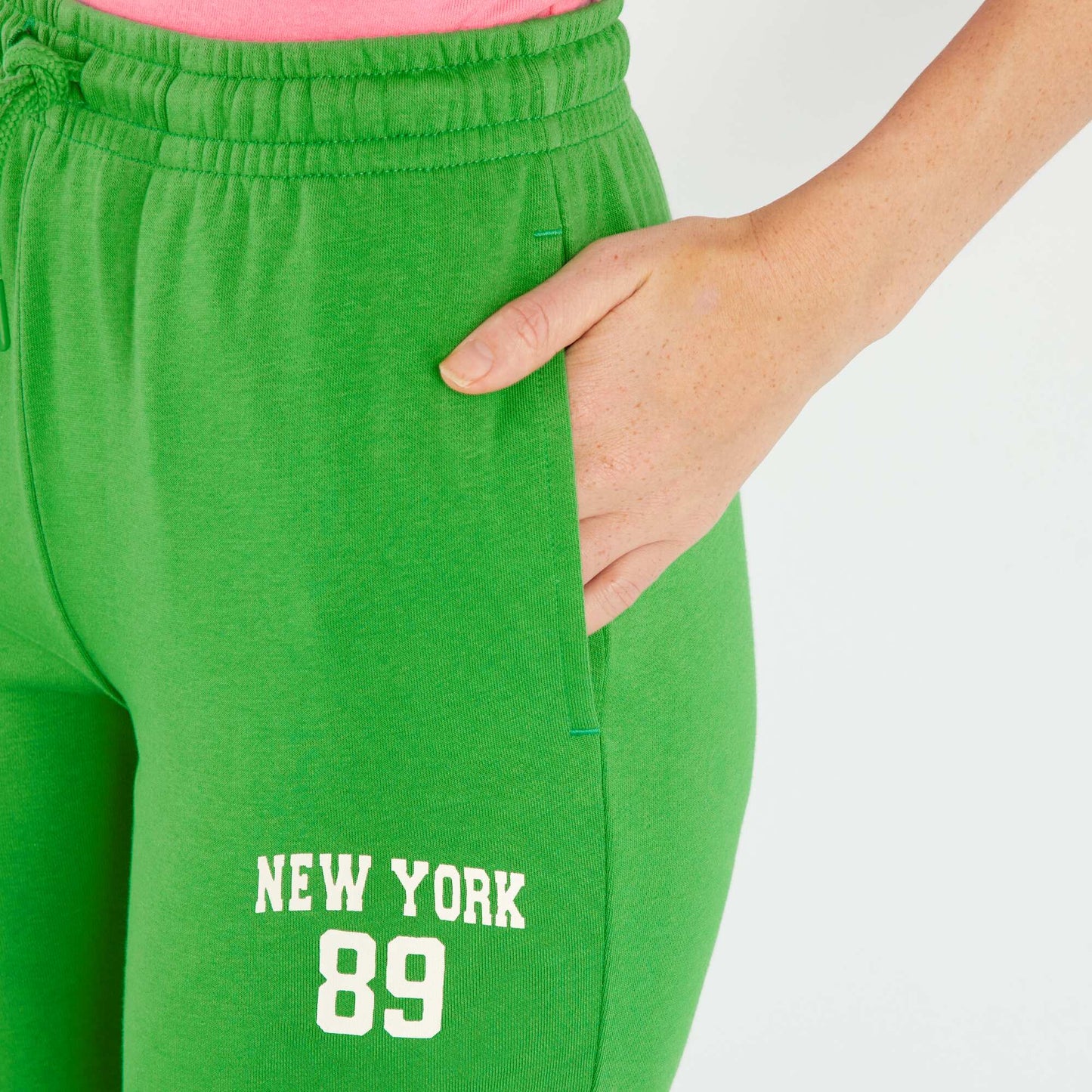 'New York' joggers Green
