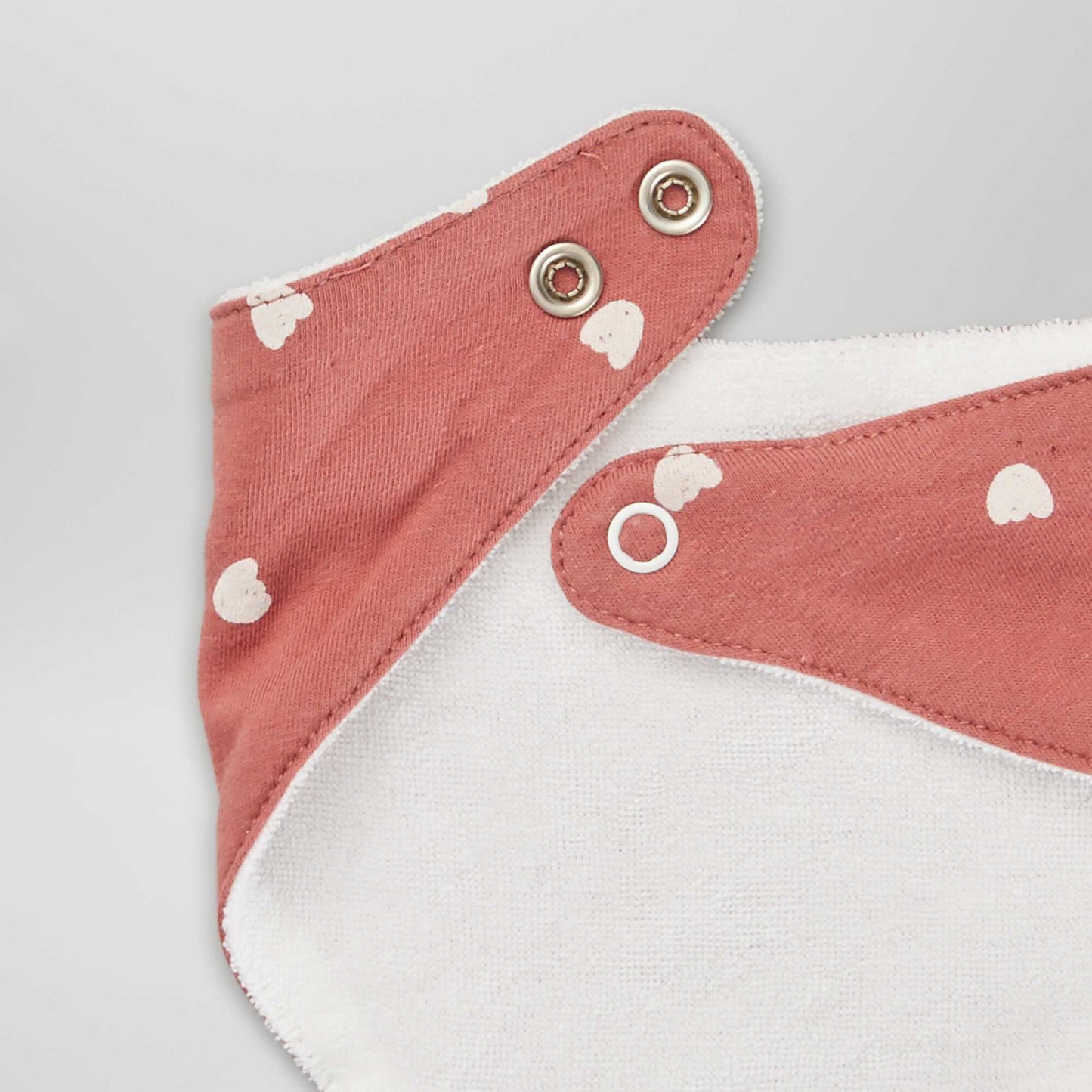 Pack of 3 triangle bibs PINK