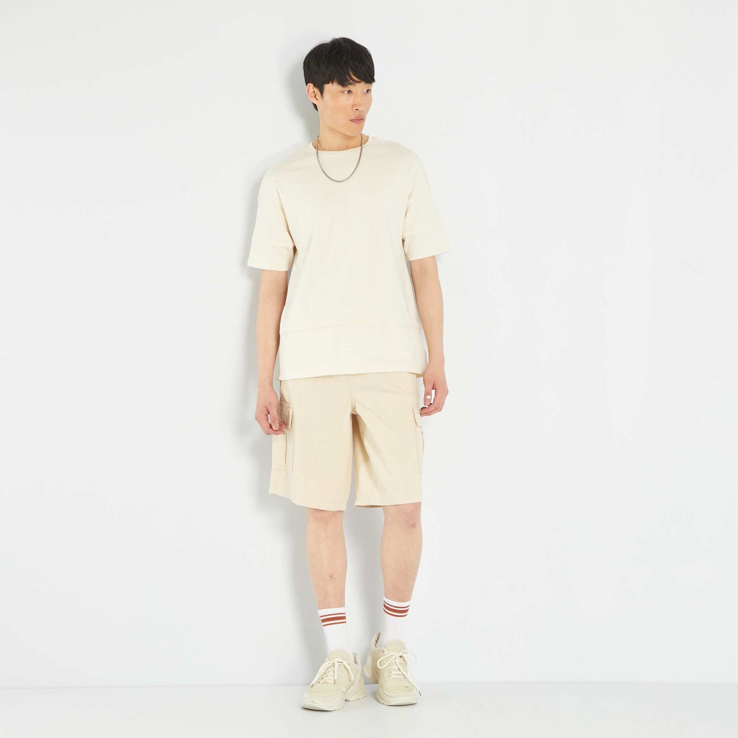 Plain T-shirt BEIGE