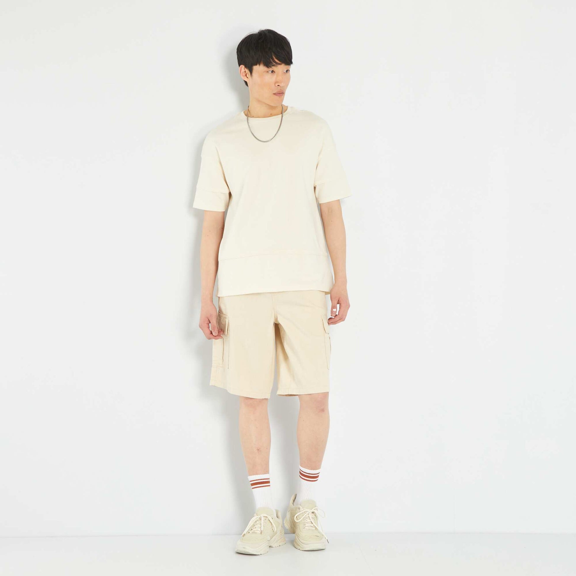 Plain T-shirt BEIGE