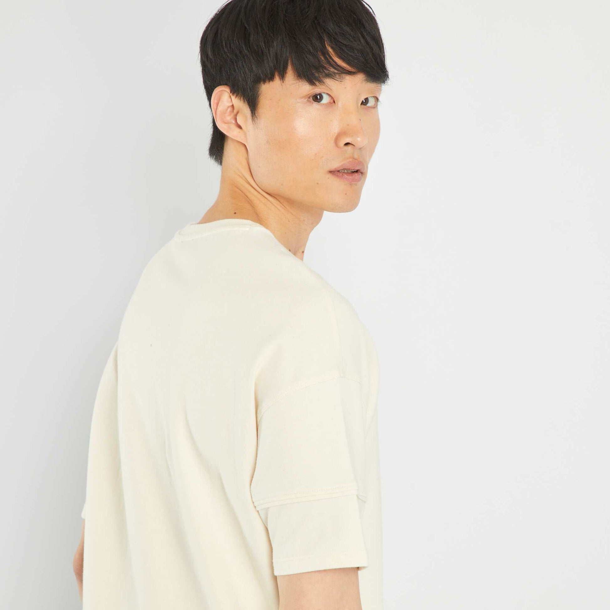 Plain T-shirt BEIGE