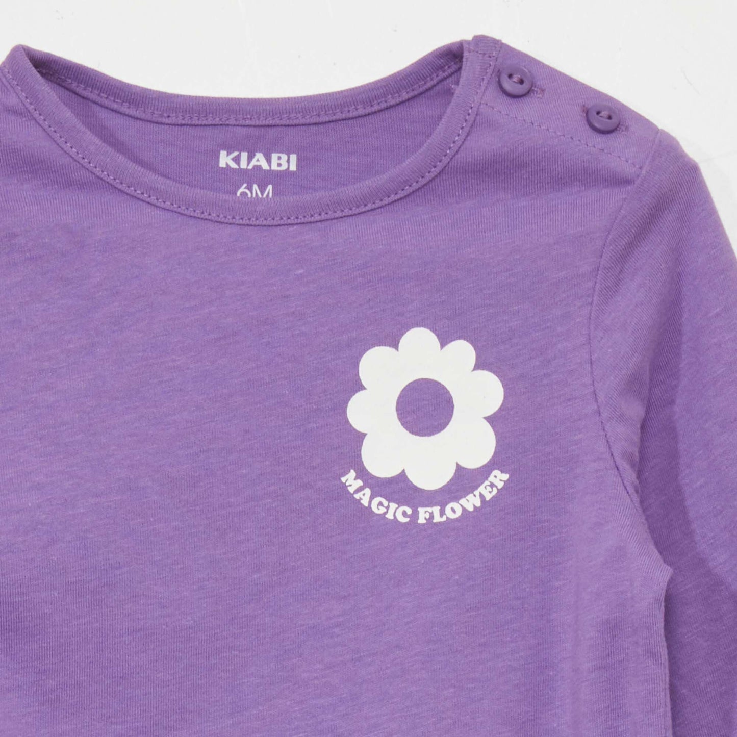 Long-sleeved T-shirt with print PURPLE