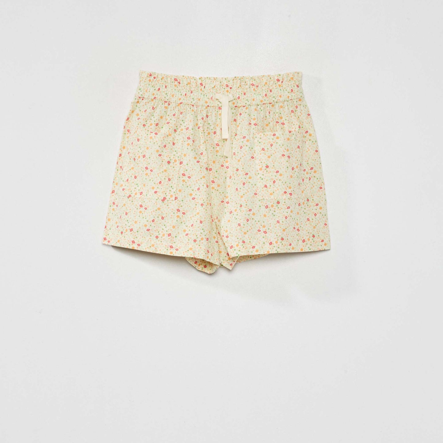 Loose-fit cotton shorts WHITE