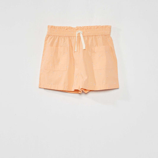 Loose-fit cotton shorts PINK