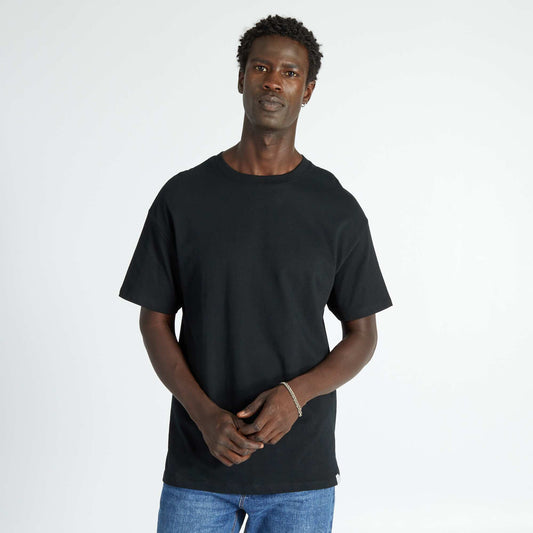 Loose-fit plain jersey T-shirt WHITE