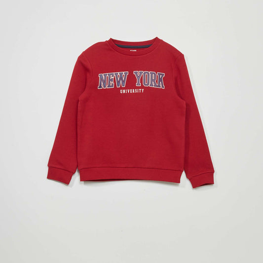 Sweatshirt fabric sweater RED_NEWYO