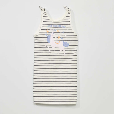 Unicorn T-shirt dress WHITE