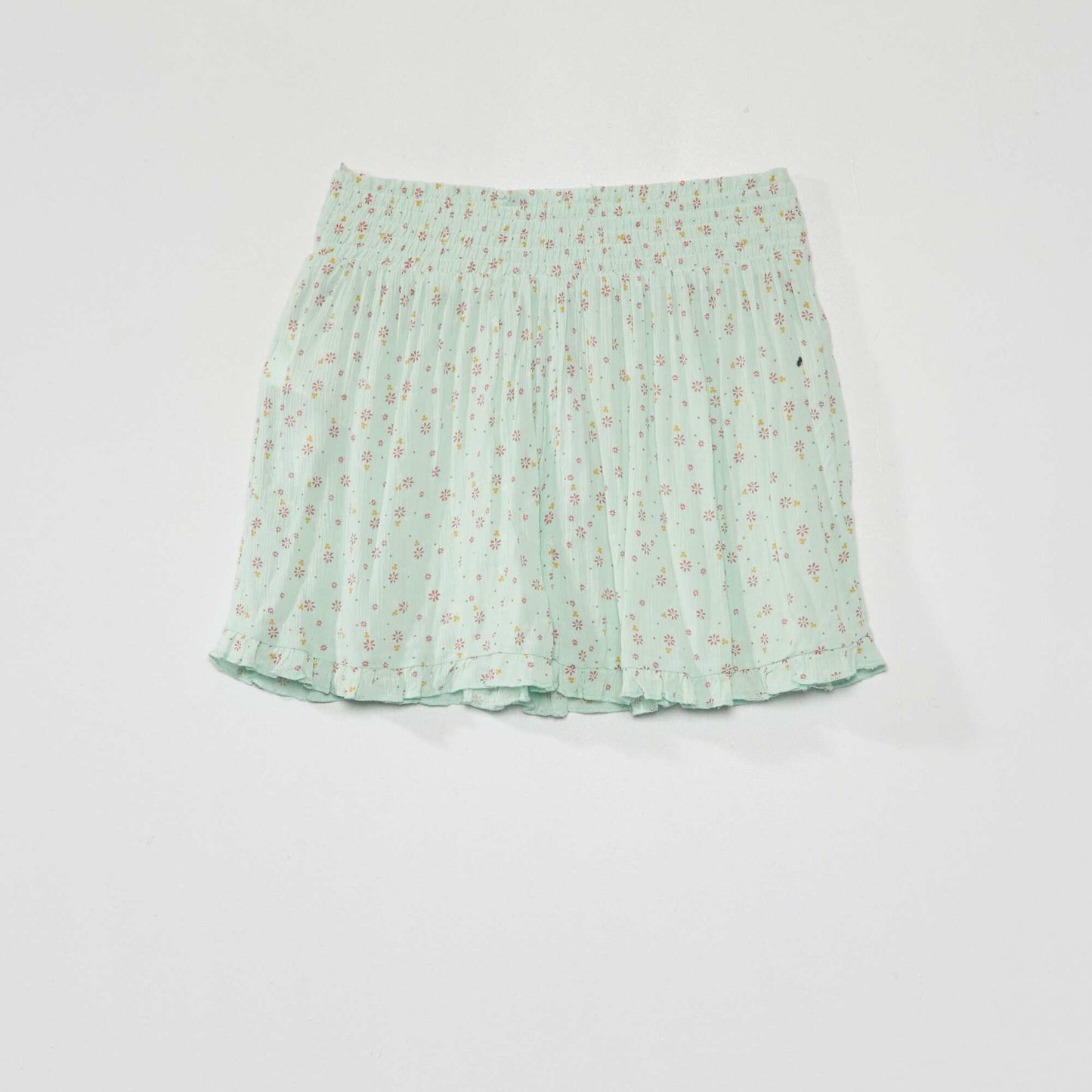 Flared skirt with print GREEN