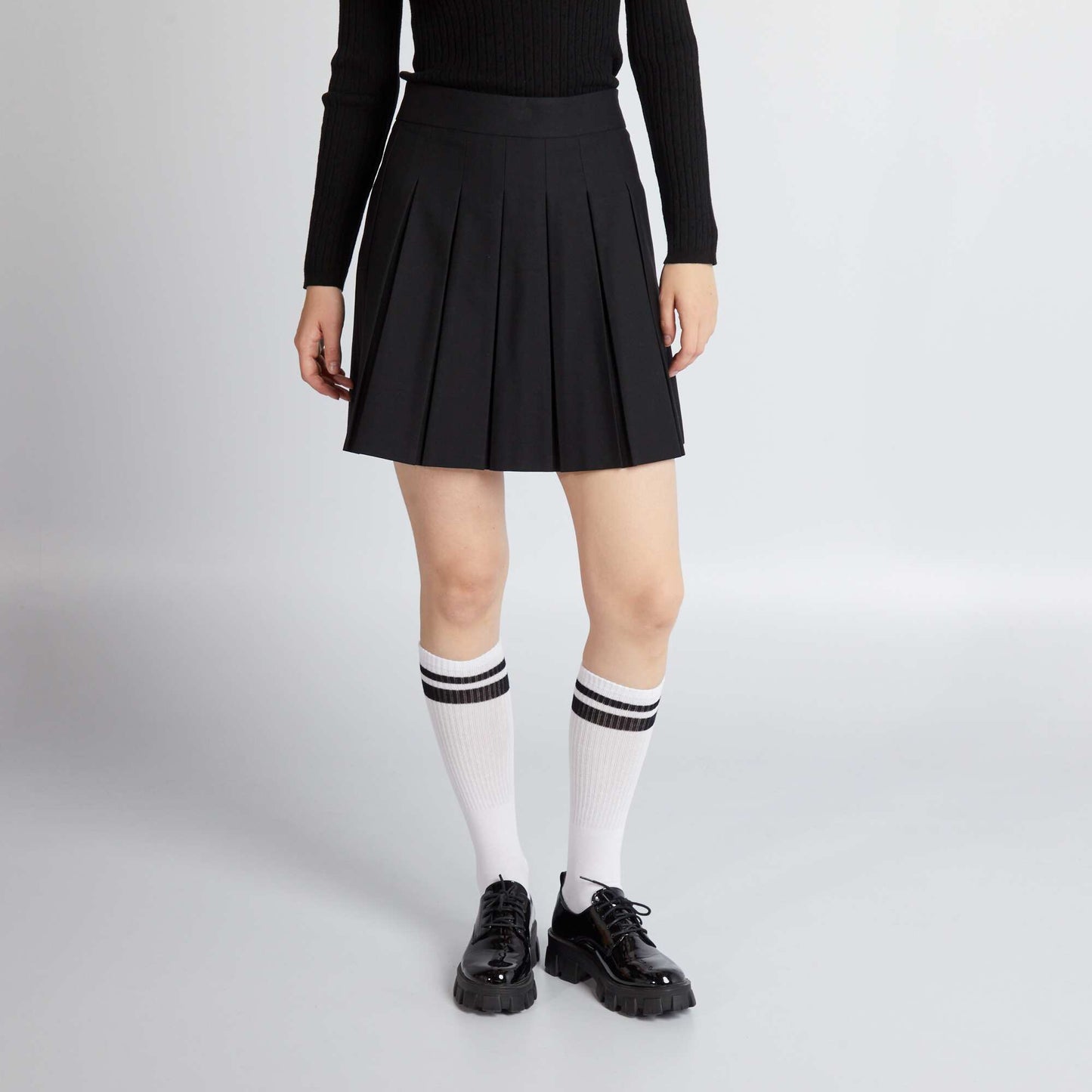 Pleated skirt Black