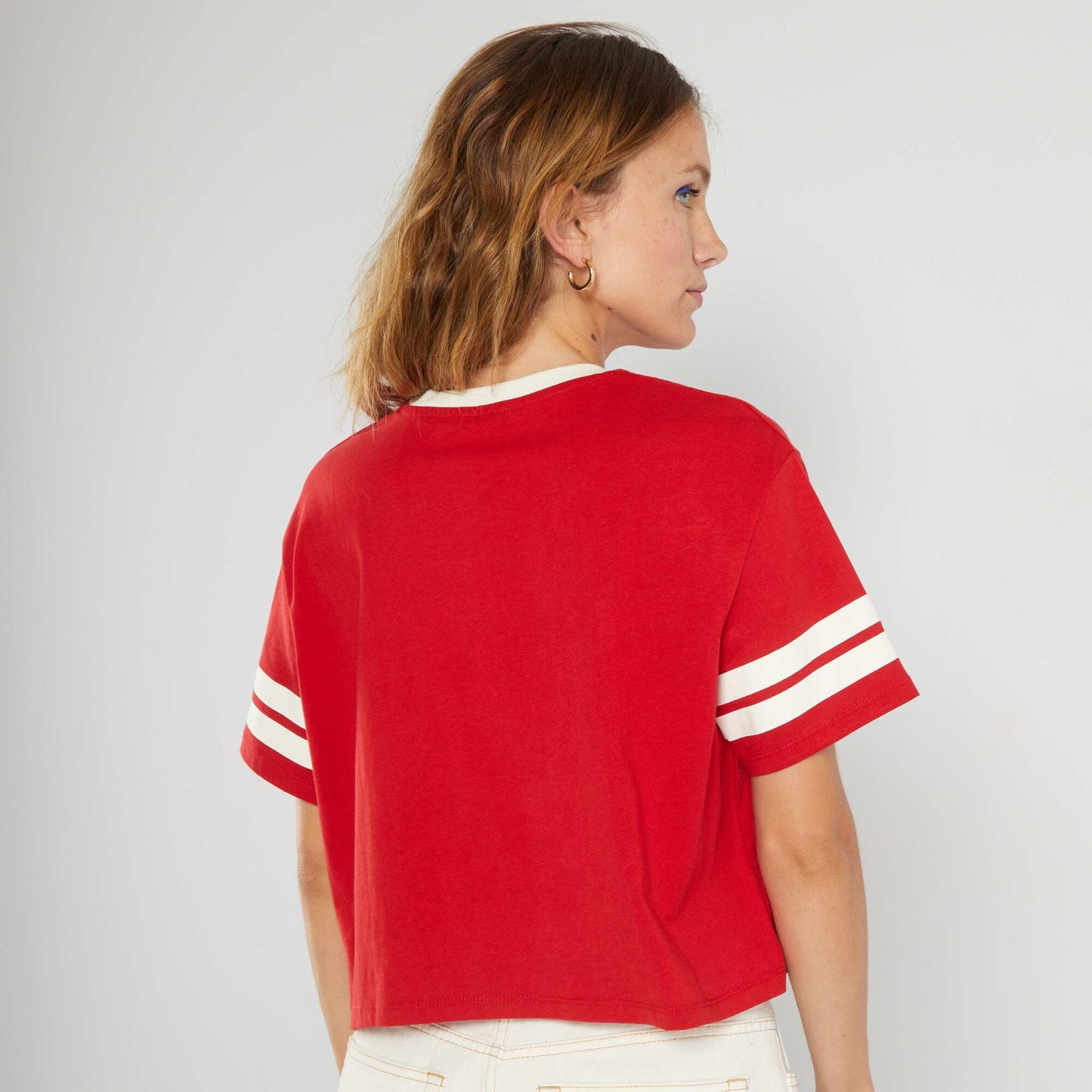 Cropped T-shirt RED