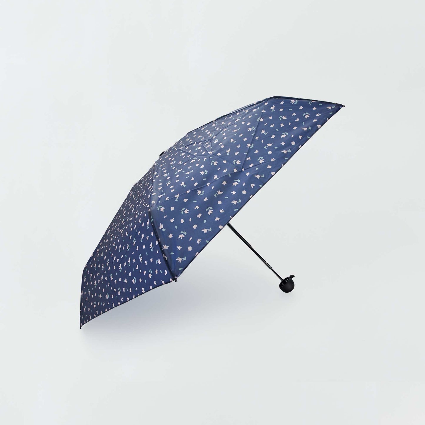 Folding umbrella with cover flower print