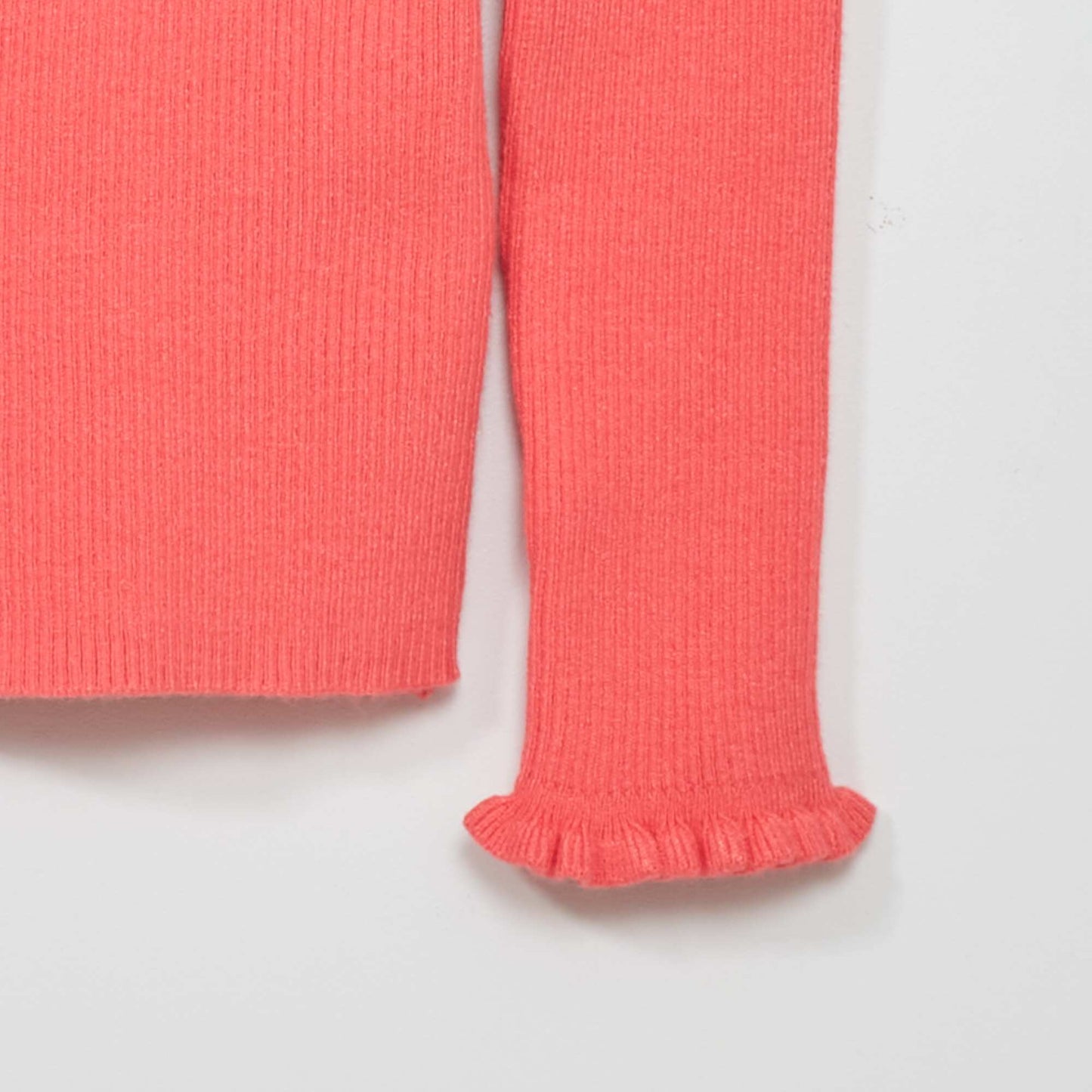 Ribbed knit sweater Pink