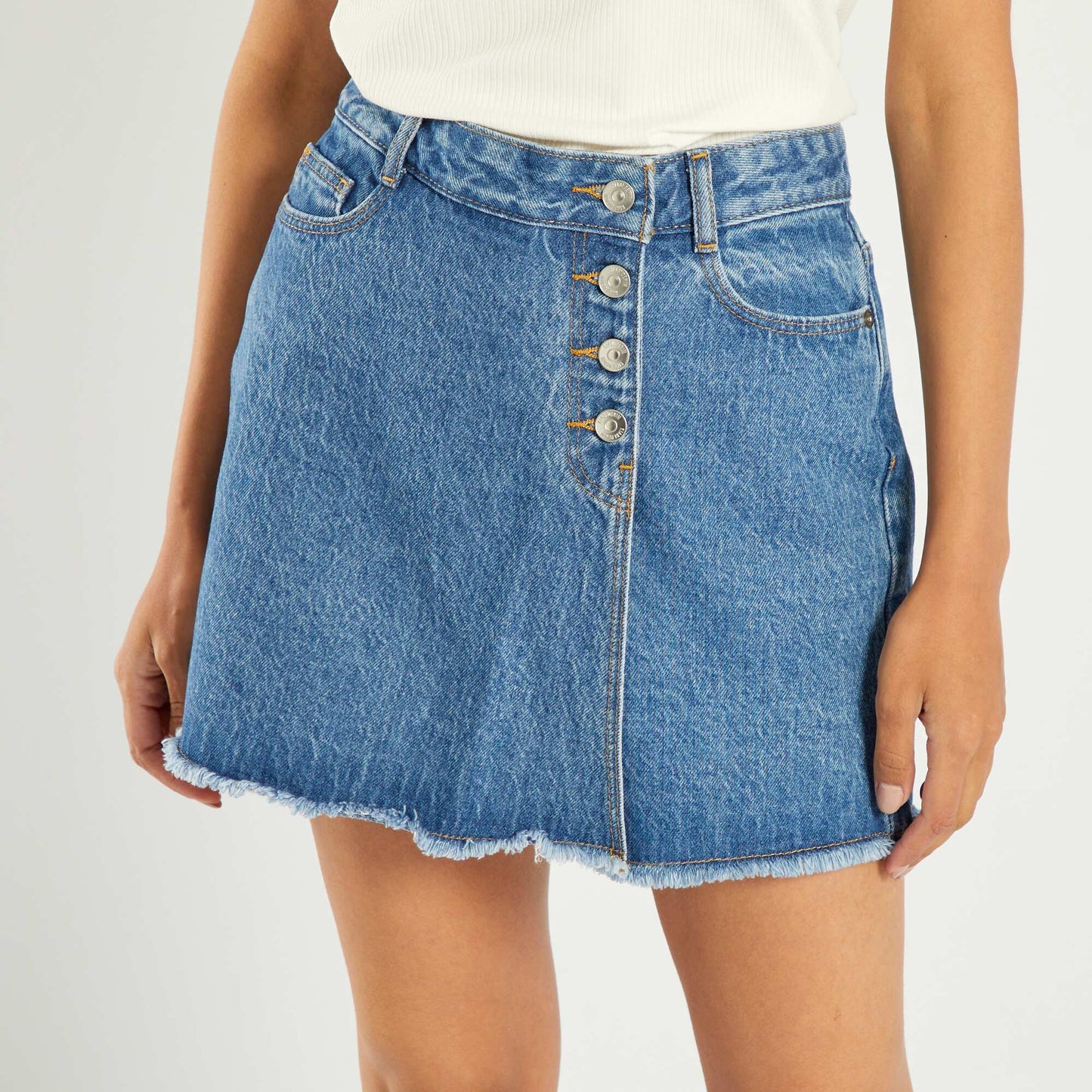 Denim skort BLUE