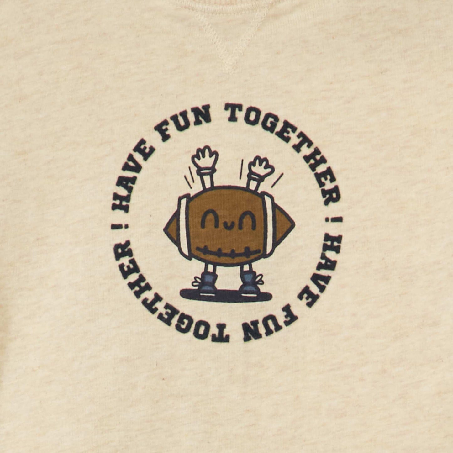 Short-sleeved jersey T-shirt BEIGE